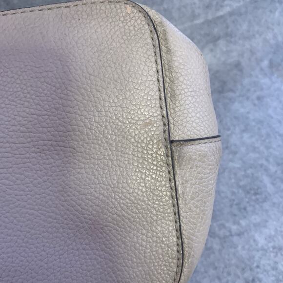 Michael Kors Large Leather Zip Mercer Tote Bag, Silver Hardware, Laptop Sleeve - Picture 16 of 16